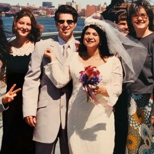 SOLD Holly Harp Wedding Sheath Dress